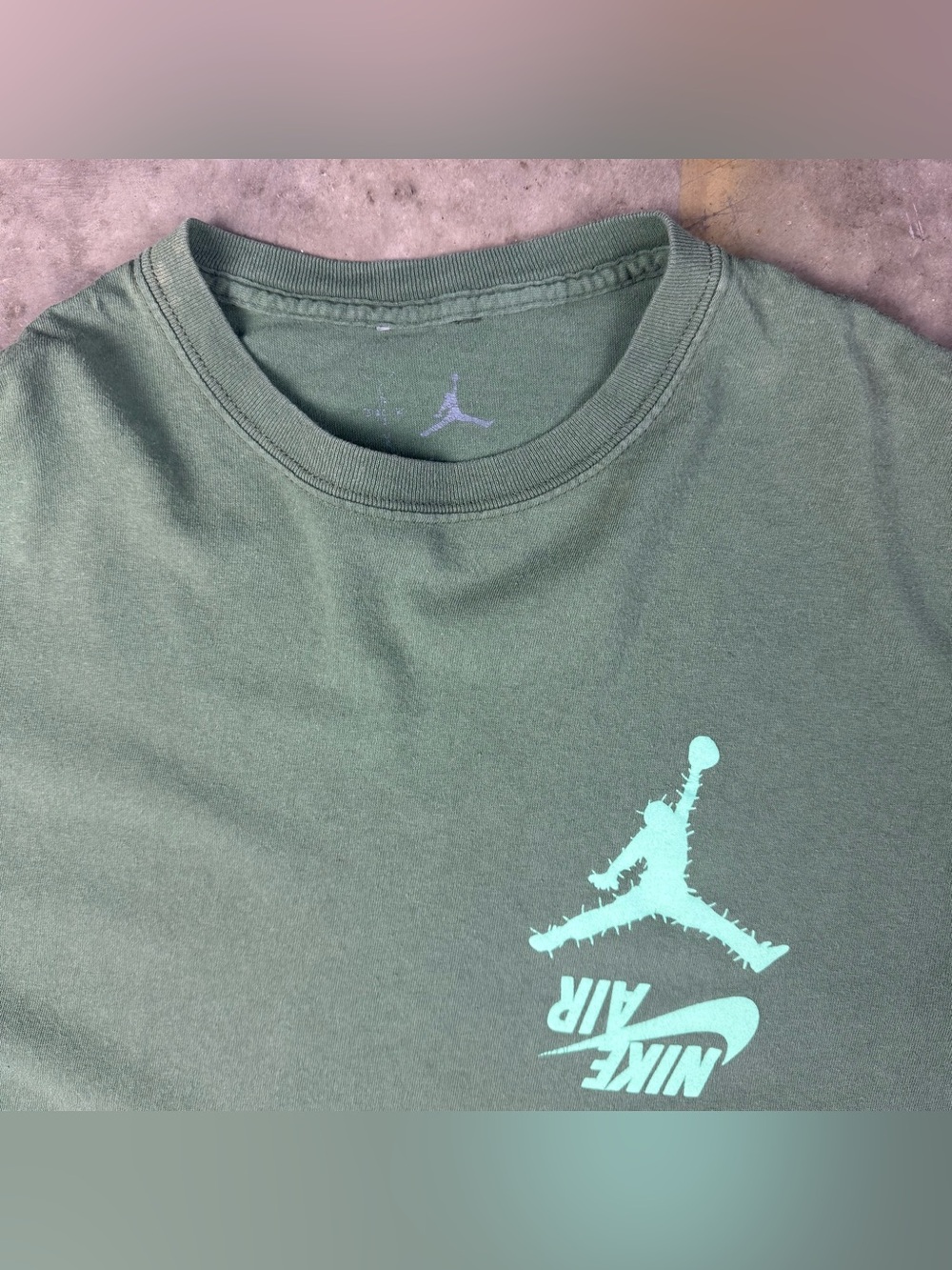 Cactus Jack Nike T-Shirt Sz Large Green Travis Scott Streetwear Hype Hip Hop Tee